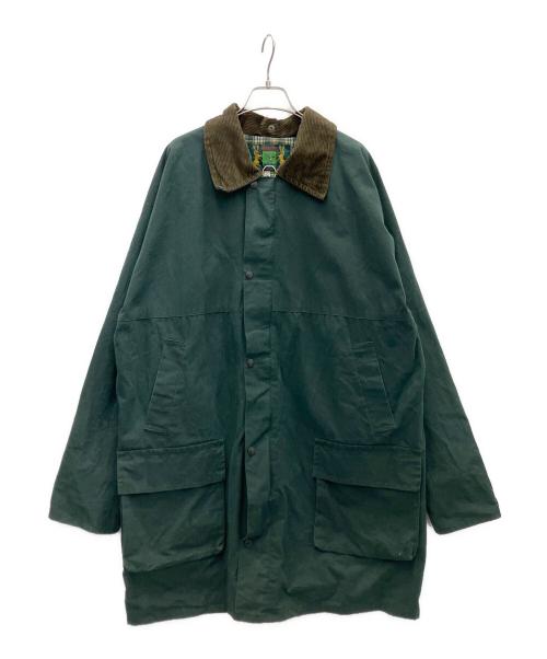 HUNTER（ハンター）HUNTER (ハンター) オイルドジャケット ブラウン×グリーン サイズ:XXLの古着・服飾アイテム