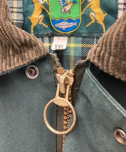 HUNTER（ハンター）HUNTER (ハンター) オイルドジャケット ブラウン×グリーン サイズ:XXLの古着・服飾アイテム