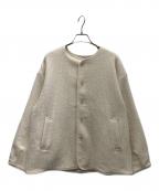 URBAN RESEARCH DOORSアーバンリサーチドアーズ）の古着「キルトノーカラージャケット」｜アイボリー