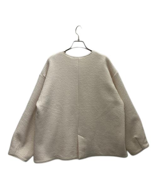 URBAN RESEARCH DOORS（アーバンリサーチドアーズ）URBAN RESEARCH DOORS (アーバンリサーチドアーズ) キルトノーカラージャケット アイボリー サイズ:M 未使用品の古着・服飾アイテム