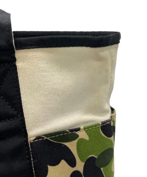 bape（アベイシングエイプ）BAPE (アベイシングエイプ) トートバッグ ホワイト×ブラックの古着・服飾アイテム