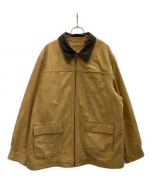 ROUNDTREE&YORKE（ラウンドツリー・アンド・ヨーク）の古着「レザージャケット」｜ベージュ