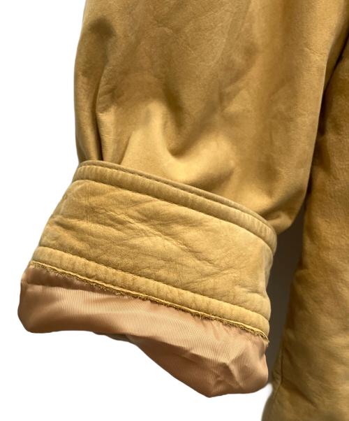 ROUNDTREE&YORKE（ラウンドツリー・アンド・ヨーク）ROUNDTREE&YORKE (ラウンドツリー・アンド・ヨーク) レザージャケット ベージュ サイズ:XLの古着・服飾アイテム