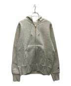 Champion REVERSE WEAVEチャンピオン リバース ウィーブ）の古着「ジップフーデッドスウェットシャツ」｜ライトグレー