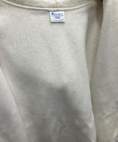 Champion REVERSE WEAVE（チャンピオン リバース ウィーブ）Champion REVERSE WEAVE (チャンピオン リバース ウィーブ) ジップフーデッドスウェットシャツ ライトグレー サイズ:Lの古着・服飾アイテム