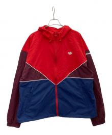 adidas（アディダス）の古着「ナイロンジャケット」｜ブルー×レッド