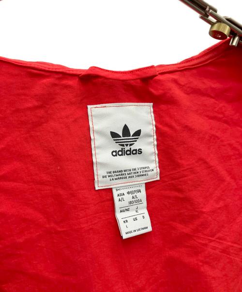 adidas（アディダス）adidas (アディダス) ナイロンジャケット ブルー×レッド サイズ:XLの古着・服飾アイテム