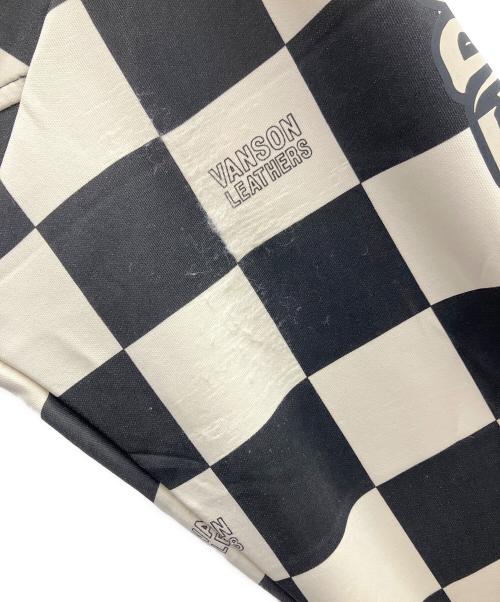 VANSON（バンソン）VANSON (バンソン) ジャケット ブラック×ホワイト サイズ:Mの古着・服飾アイテム
