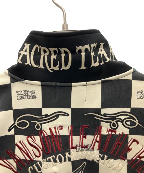 VANSON（バンソン）VANSON (バンソン) ジャケット ブラック×ホワイト サイズ:Mの古着・服飾アイテム