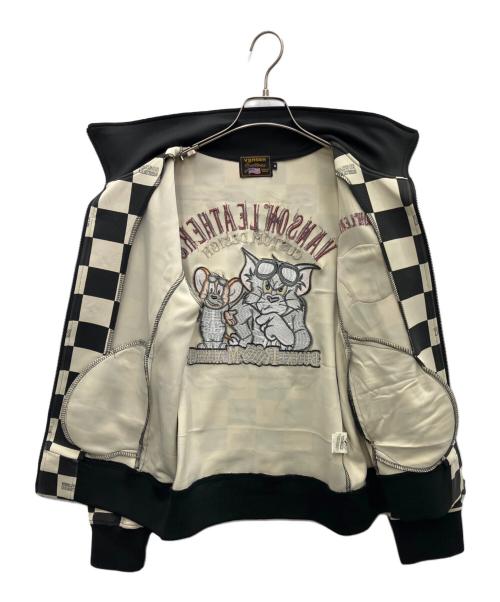 VANSON（バンソン）VANSON (バンソン) ジャケット ブラック×ホワイト サイズ:Mの古着・服飾アイテム