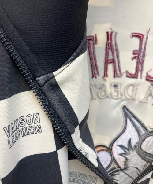 VANSON（バンソン）VANSON (バンソン) ジャケット ブラック×ホワイト サイズ:Mの古着・服飾アイテム