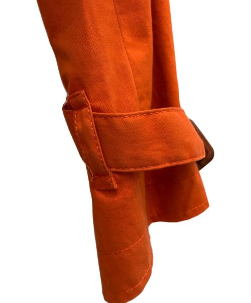 BURBERRY LONDON（バーバリーロンドン）BURBERRY LONDON (バーバリーロンドン) ショートトレンチコート オレンジ サイズ:SIZE40の古着・服飾アイテム