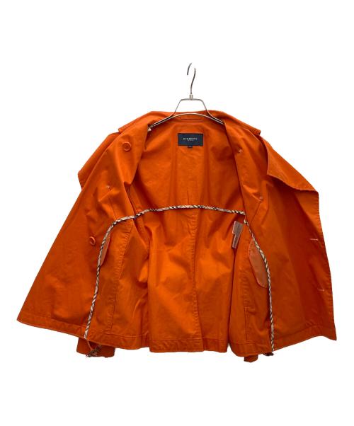 BURBERRY LONDON（バーバリーロンドン）BURBERRY LONDON (バーバリーロンドン) ショートトレンチコート オレンジ サイズ:SIZE40の古着・服飾アイテム