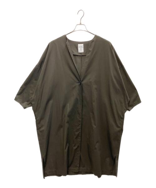 number 18 OHAKO（オハコ）NUMBER 18 ohako (オハコ) ノーカラーコート ブラウン サイズ:-の古着・服飾アイテム