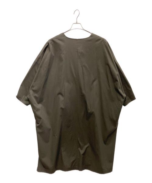 number 18 OHAKO（オハコ）NUMBER 18 ohako (オハコ) ノーカラーコート ブラウン サイズ:-の古着・服飾アイテム