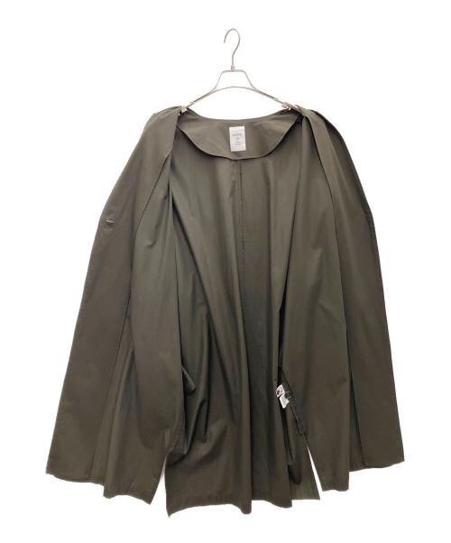 number 18 OHAKO（オハコ）NUMBER 18 ohako (オハコ) ノーカラーコート ブラウン サイズ:-の古着・服飾アイテム