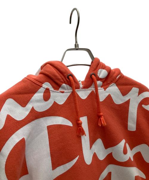 Champion REVERSE WEAVE（チャンピオン リバース ウィーブ）Champion REVERSE WEAVE (チャンピオン リバース ウィーブ) プルオーバーパーカー オレンジ サイズ:Mの古着・服飾アイテム