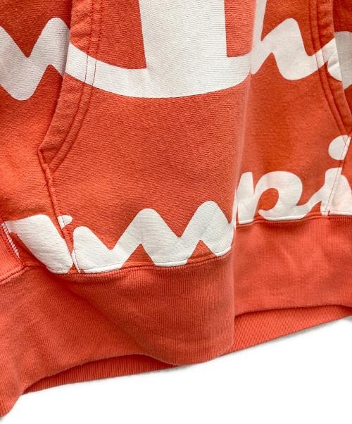 Champion REVERSE WEAVE（チャンピオン リバース ウィーブ）Champion REVERSE WEAVE (チャンピオン リバース ウィーブ) プルオーバーパーカー オレンジ サイズ:Mの古着・服飾アイテム