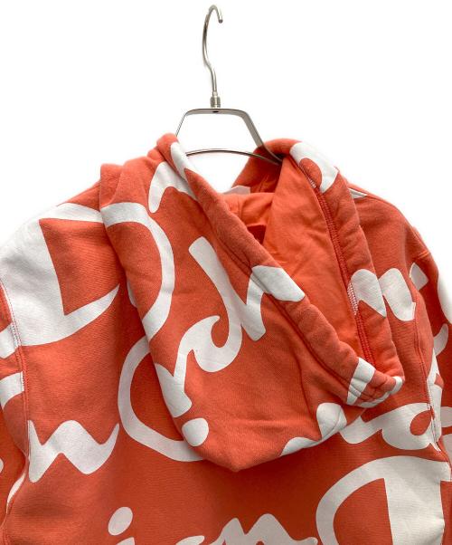 Champion REVERSE WEAVE（チャンピオン リバース ウィーブ）Champion REVERSE WEAVE (チャンピオン リバース ウィーブ) プルオーバーパーカー オレンジ サイズ:Mの古着・服飾アイテム