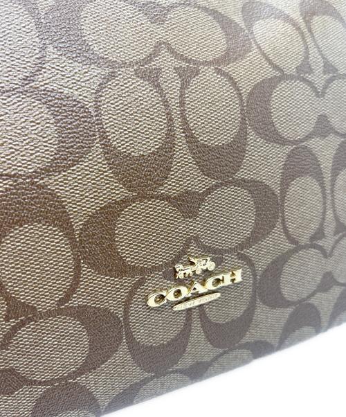 COACH（コーチ）COACH (コーチ) ワンショルダーバッグ ベージュ×ブラウンの古着・服飾アイテム