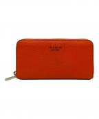 Kate Spadeケイトスペード）の古着「ラウンドファスナー財布」｜オレンジ
