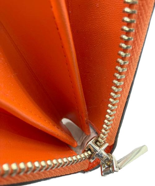 Kate Spade（ケイトスペード）Kate Spade (ケイトスペード) ラウンドファスナー財布 オレンジの古着・服飾アイテム