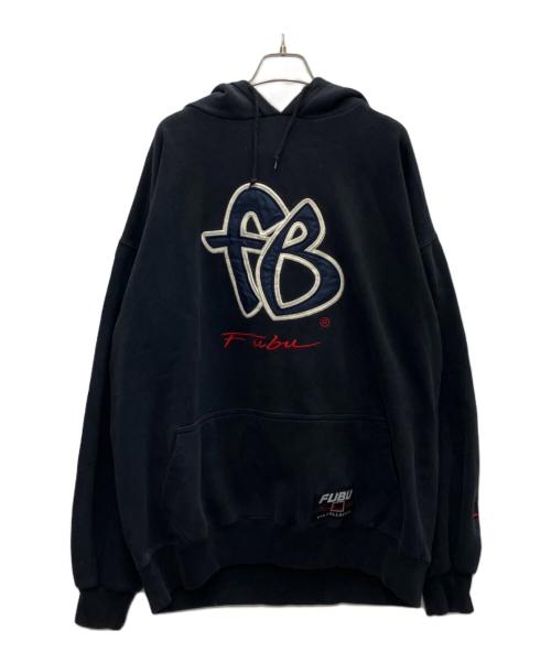 FUBU（フブ）FUBU (フブ) プルオーバーパーカー ブラック サイズ:XXLの古着・服飾アイテム