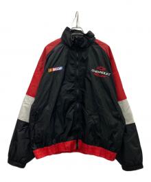 CHECKERED FLAG SPORT（チェッカーフラッグスポーツ）の古着「ナイロンジャケット」｜ブラック×レッド