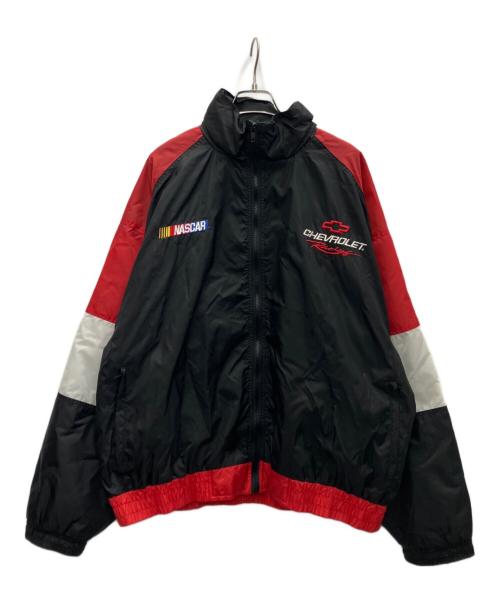 CHECKERED FLAG SPORT（チェッカーフラッグスポーツ）CHECKERED FLAG SPORT (チェッカーフラッグスポーツ) ナイロンジャケット ブラック×レッド サイズ:XLの古着・服飾アイテム