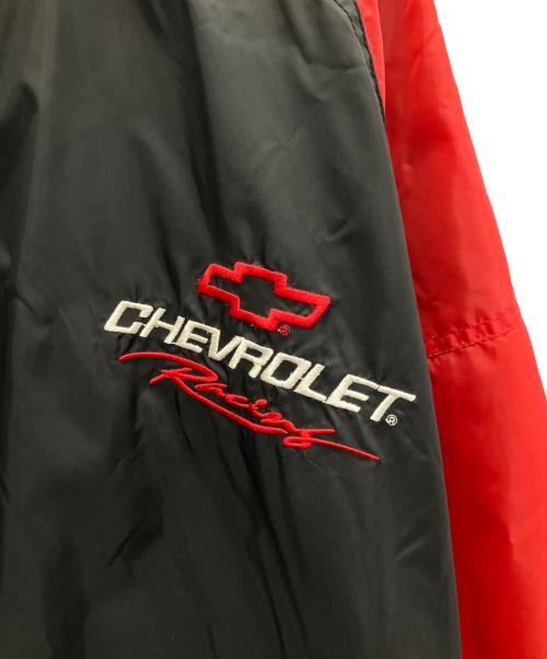 CHECKERED FLAG SPORT（チェッカーフラッグスポーツ）CHECKERED FLAG SPORT (チェッカーフラッグスポーツ) ナイロンジャケット ブラック×レッド サイズ:XLの古着・服飾アイテム