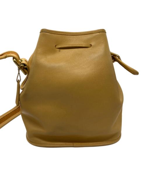 COACH（コーチ）COACH (コーチ) 巾着ショルダーバッグ ベージュの古着・服飾アイテム