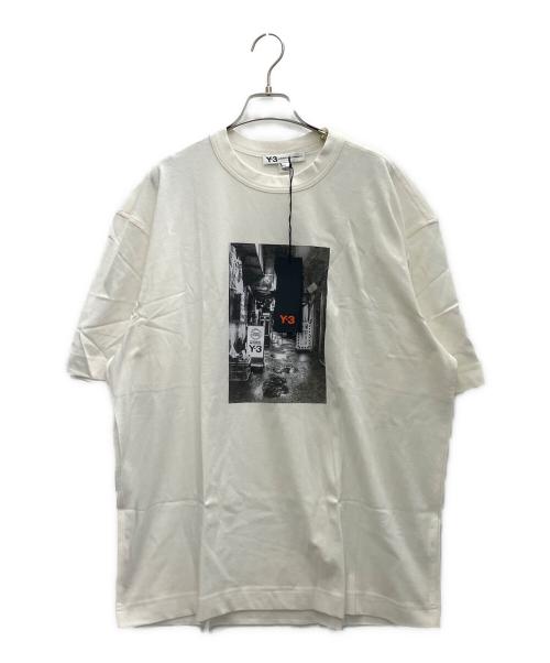 Y-3（ワイスリー）Y-3 (ワイスリー) 半袖カットソー ホワイト サイズ:Lの古着・服飾アイテム