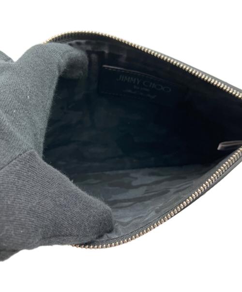 JIMMY CHOO（ジミーチュウ）JIMMY CHOO (ジミーチュウ) セカンドバッグ ブラックの古着・服飾アイテム