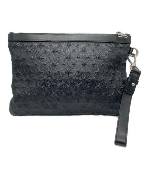 JIMMY CHOO（ジミーチュウ）JIMMY CHOO (ジミーチュウ) クラッチバッグ ブラックの古着・服飾アイテム