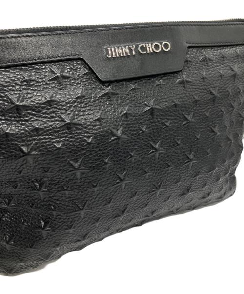 JIMMY CHOO（ジミーチュウ）JIMMY CHOO (ジミーチュウ) クラッチバッグ ブラックの古着・服飾アイテム