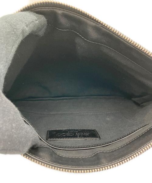 JIMMY CHOO（ジミーチュウ）JIMMY CHOO (ジミーチュウ) クラッチバッグ ブラックの古着・服飾アイテム