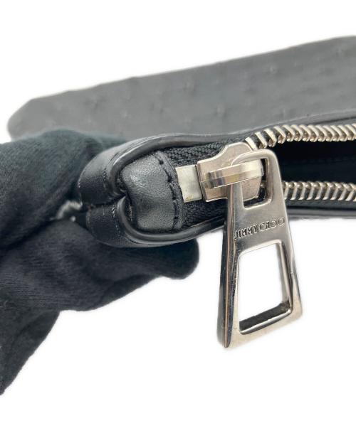 JIMMY CHOO（ジミーチュウ）JIMMY CHOO (ジミーチュウ) クラッチバッグ ブラックの古着・服飾アイテム