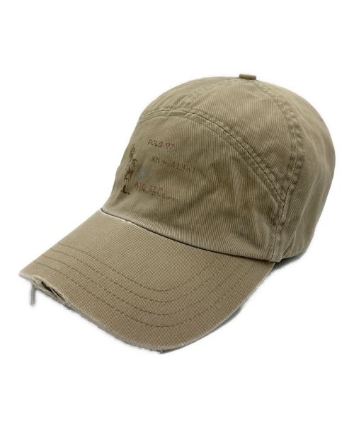 POLO RALPH LAUREN（ポロ・ラルフローレン）POLO RALPH LAUREN (ポロ・ラルフローレン) キャップ ベージュの古着・服飾アイテム
