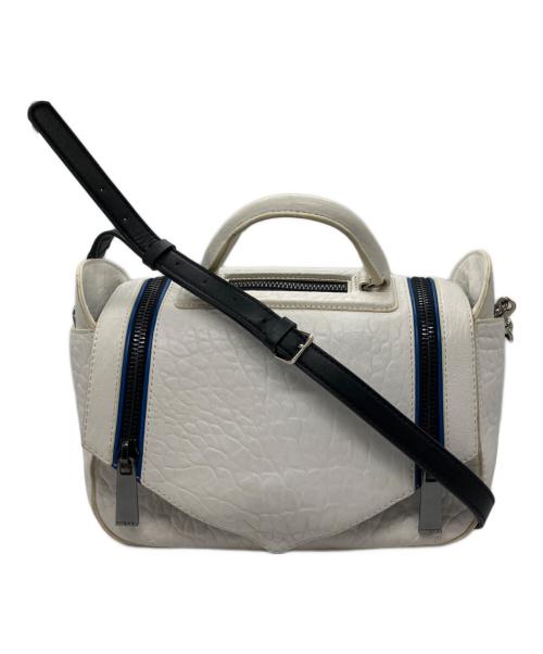 DIESEL（ディーゼル）DIESEL (ディーゼル) 2WAYショルダーバッグ ホワイトの古着・服飾アイテム