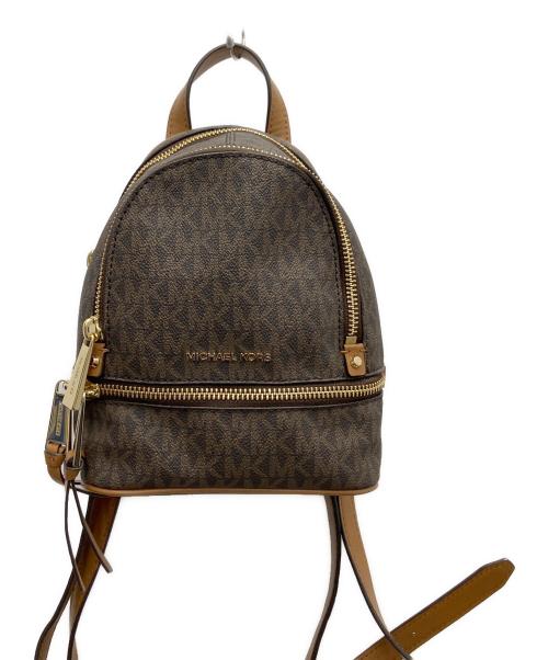 MICHAEL KORS（マイケル・コース）MICHAEL KORS (マイケル・コース) ミニリュック ブラウンの古着・服飾アイテム