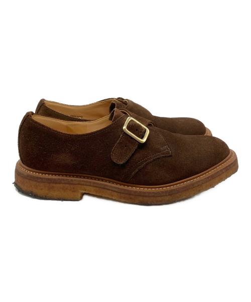 GEORGE COX（ジョージコックス）GEORGE COX (ジョージコックス) SHIPS JET BLUE (シップスジェットブルー) モンクストラップシューズ ブラウン サイズ:SIZE8の古着・服飾アイテム