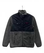 POLO RALPH LAURENポロ・ラルフローレン）の古着「フリースジャケット」｜ブラック×グレー