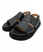 J&M DAVIDSONジェイ＆エム デヴィッドソン）の古着「トラックソールカバードサンダル」｜ブラック