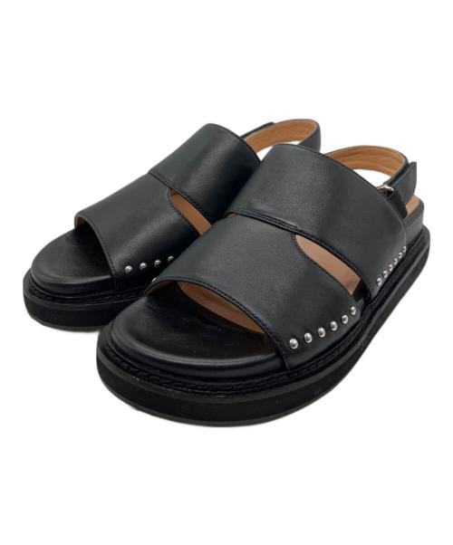 J&M DAVIDSON（ジェイ＆エム デヴィッドソン）J&M DAVIDSON (ジェイ＆エム デヴィッドソン) トラックソールカバードサンダル ブラック サイズ:Ｌの古着・服飾アイテム