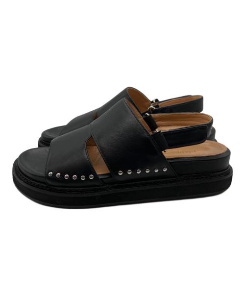 J&M DAVIDSON（ジェイ＆エム デヴィッドソン）J&M DAVIDSON (ジェイ＆エム デヴィッドソン) トラックソールカバードサンダル ブラック サイズ:Ｌの古着・服飾アイテム