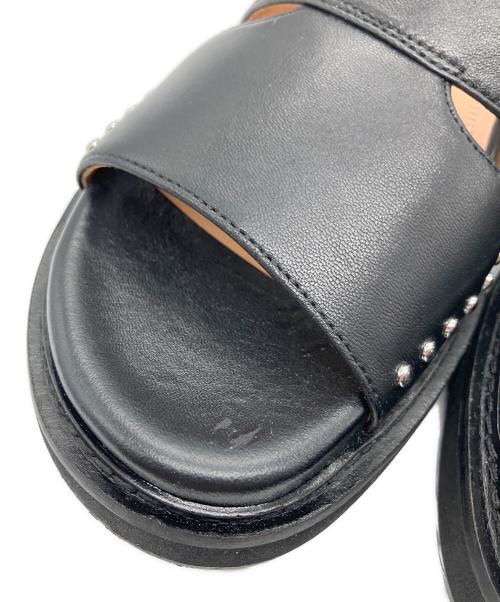 J&M DAVIDSON（ジェイ＆エム デヴィッドソン）J&M DAVIDSON (ジェイ＆エム デヴィッドソン) トラックソールカバードサンダル ブラック サイズ:Ｌの古着・服飾アイテム