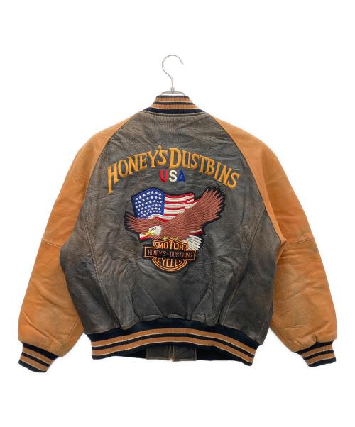 HARLEY-DAVIDSON（ハーレーダビッドソン）HARLEY-DAVIDSON (ハーレーダビッドソン) レザージャケット ブラウン サイズ:SIZEFREEの古着・服飾アイテム