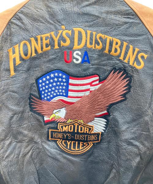 HARLEY-DAVIDSON（ハーレーダビッドソン）HARLEY-DAVIDSON (ハーレーダビッドソン) レザージャケット ブラウン サイズ:SIZEFREEの古着・服飾アイテム