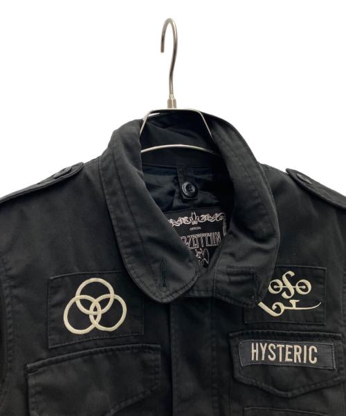 Hysteric Glamour（ヒステリックグラマー）Hysteric Glamour (ヒステリックグラマー) LED-ZEPPELIN (レッド・ツェッペリン) M65ジャケット ブラック サイズ:SIZEFREEの古着・服飾アイテム