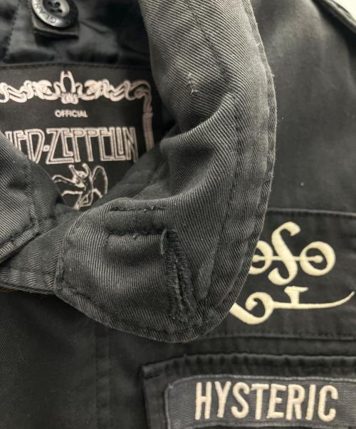 Hysteric Glamour（ヒステリックグラマー）Hysteric Glamour (ヒステリックグラマー) LED-ZEPPELIN (レッド・ツェッペリン) M65ジャケット ブラック サイズ:SIZEFREEの古着・服飾アイテム